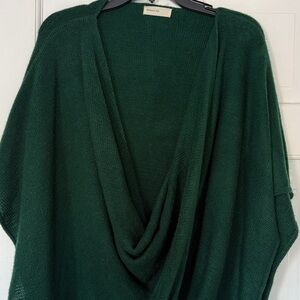 Chic Forest Green Women's Poncho